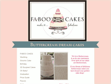 Tablet Screenshot of faboocakes.com